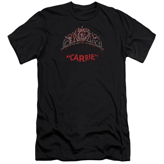 Carrie Prom Queen Adult 30/1 T-Shirt Black