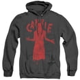 thumbnail image 1 of Carrie Silhouette Adult Heather Hoodie Sweatshirt Black, 1 of 1