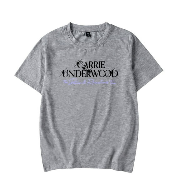 Carrie Underwood Merch T-shirt Classic Logo Short Sleeve Men And Women Trendy Clothing