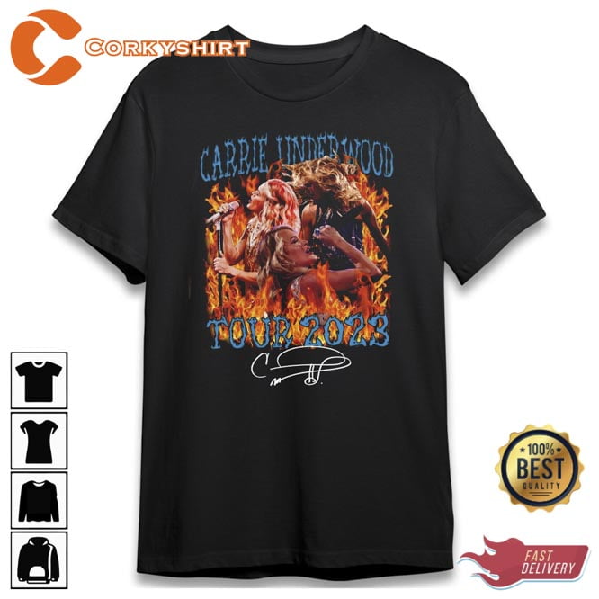 Carrie Underwood The Denim And Rhinestones Tour 2023 Tshirt