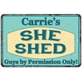 thumbnail image 1 of Carrie's SHE SHED Metal Sign Wall Decor Gift 8x12 208120039132, 1 of 1