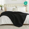 thumbnail image 1 of Carriediosa Chunky Knit Throw Blanket Handmade Soft Throws for Couch Sofa Bed, 50" x 60" Black, 1 of 7