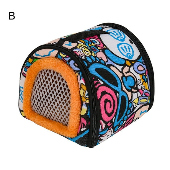 Carrier Bag Small Guinea Pig Hedgehog Carriers with Detachable Strap Double Zipper Travel Pets Small Guinea Pig Chinchillas Hamster Rat Hedgehog Sling Carry Bag for Small Animals