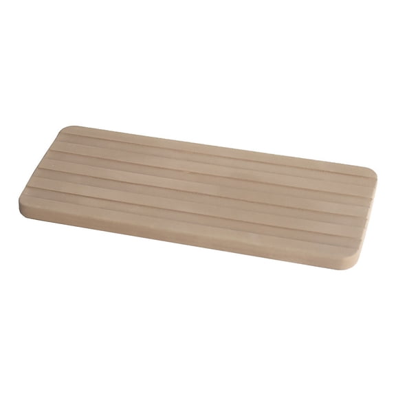 Mobutofu Diatomite Storage Tray for Bathroom Supplies, Brown, 1 Pack, 8.7 x 3.5 Inches, Hotel Quality Organizer