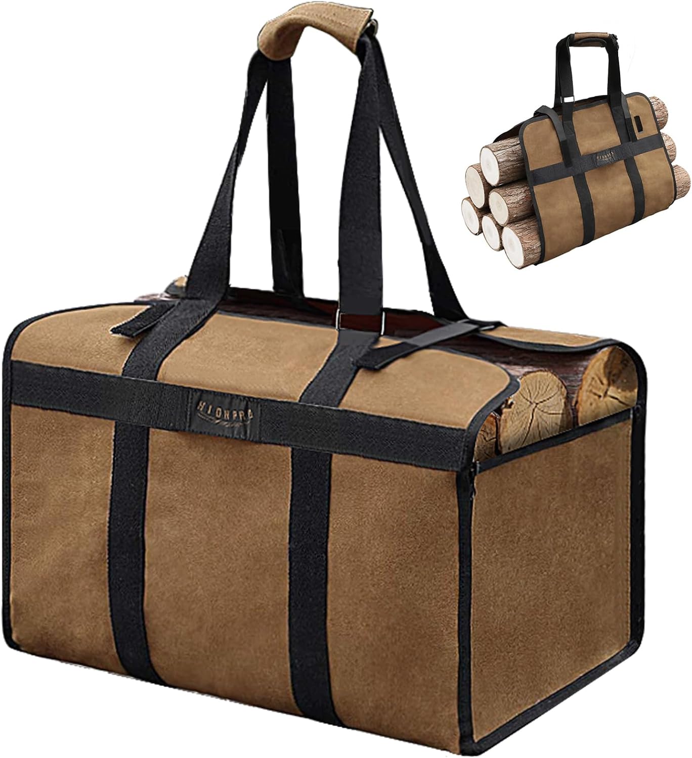 Carrier Log Carrier For , Waxed Canvas Log Carrier Bag With Handles
