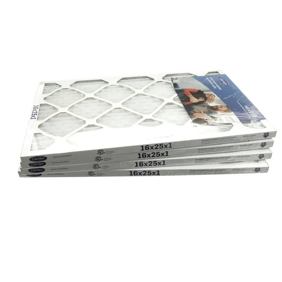 Carrier Merv 13 1" Air Filter, 16"X25"X1", 4 Pack 16X25X1-M13-C-P4 - Genuine OEM Replacement Part