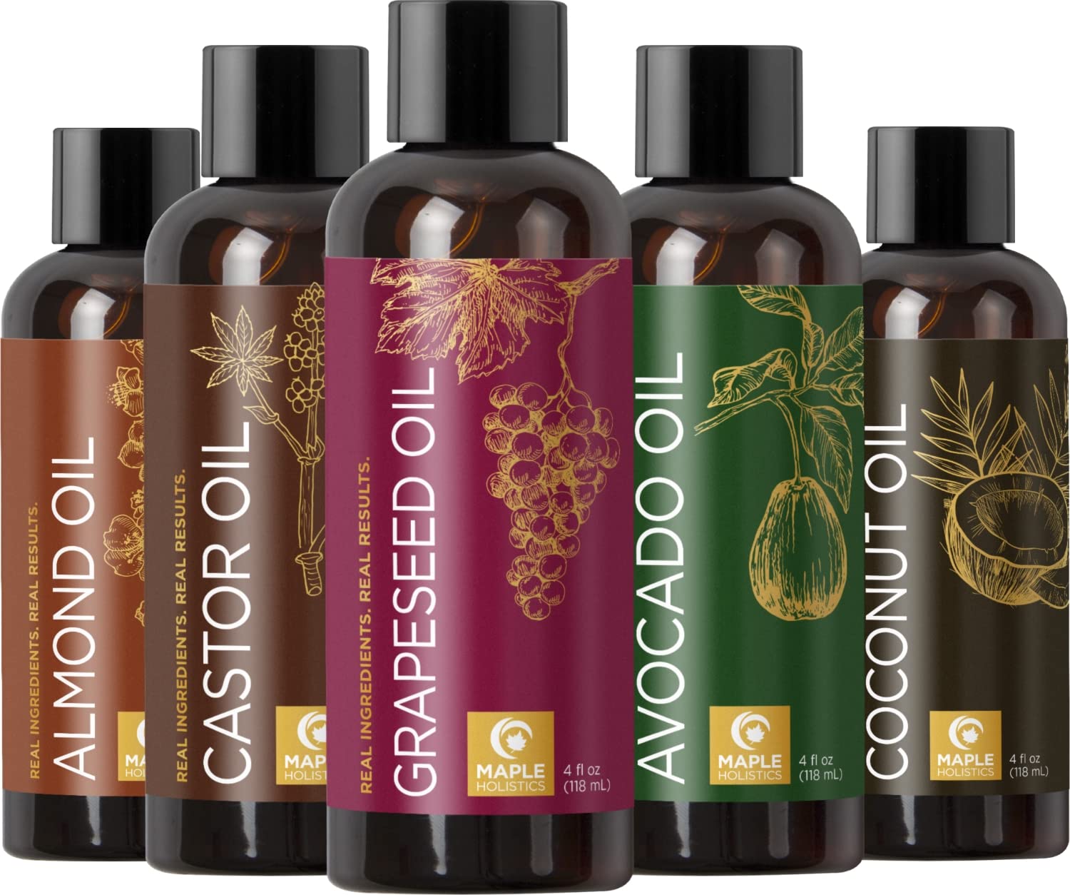 Carrier Oils For Essential Oil 4 Piece Variety Pack Gift Set Best