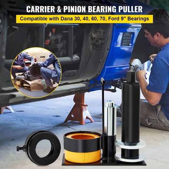 Carrier & Pinion Bearing Puller Compatible with Dana 30 40 60 70 Ford 9 Inch Bearings Pinion Puller Tool with 2 Clamshells 45 Pound Steel Clamshell Carrier Bearing Puller for Auto Repair