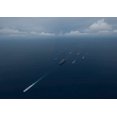 thumbnail image 1 of Carrier Strike Group formation of ships in the Bay of Bengal Poster Print by Stocktrek Images (34 x 22), 1 of 1