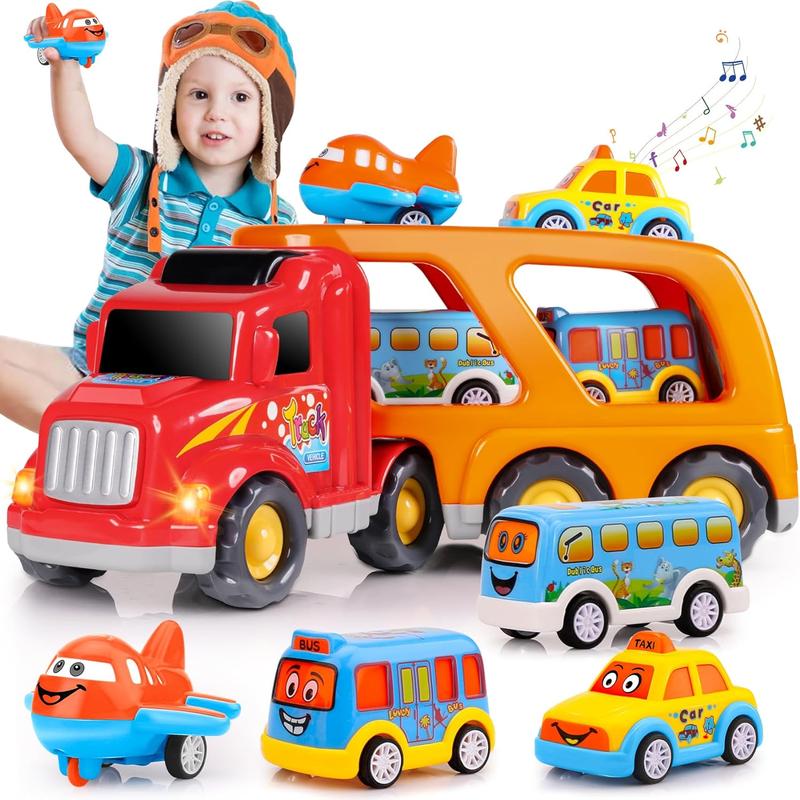 Carrier Truck Kids Toys Car Toys for 48 Year Old Boy 5 in 1 Transport