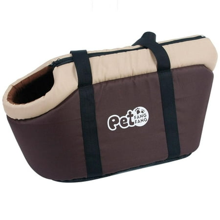 Carrier is Transportation, Suitable for Small and Medium Sized cats and dogs Rabbits Foldable and Breathable Pet Carrier , coffee