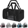 thumbnail image 1 of Carriers Soft-Sided Pet Carrier for Medium Large Cats Dogs Under 35Lbs,Breathable Mesh Ventilation Design,Airline Approved Cat Carrying Case(X-Large,Black), 1 of 16