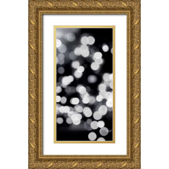 Carrigan, Kate 11x18 Gold Ornate Wood Framed with Double Matting Museum Art Print Titled - Here Comes the Night Triptych III