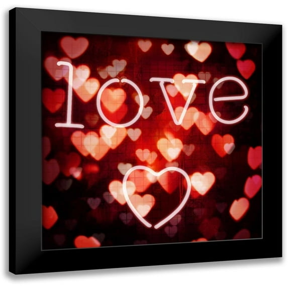 Carrigan, Kate 15x15 Black Modern Framed Museum Art Print Titled - Love