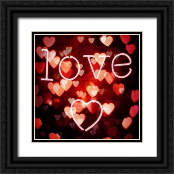 Carrigan, Kate 20x20 Black Ornate Wood Framed with Double Matting Museum Art Print Titled - Love
