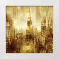 thumbnail image 1 of Carrigan, Kate 20x20 White Modern Wood Framed Museum Art Print Titled - NYC - Reflections in Gold I, 1 of 4