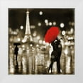 thumbnail image 1 of Carrigan, Kate 26x26 White Modern Wood Framed Museum Art Print Titled - A Paris Kiss, 1 of 4