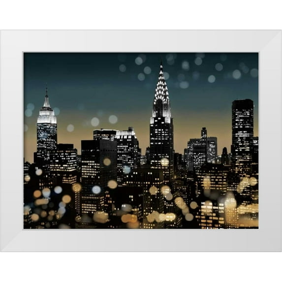Carrigan, Kate 32x25 White Modern Wood Framed Museum Art Print Titled - New York I