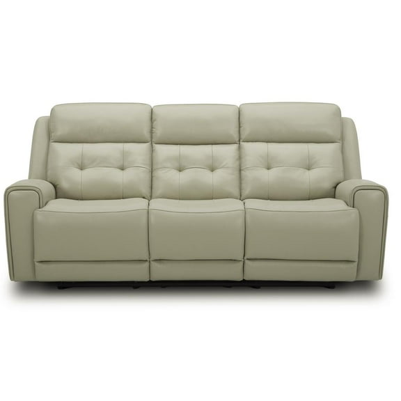 Carrington Baja Stone Power Reclining Sofa - Off White
