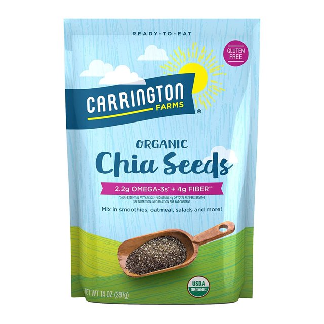 Carrington Farms Organic Chia Seeds, Gluten Free, USDA Organic, 14