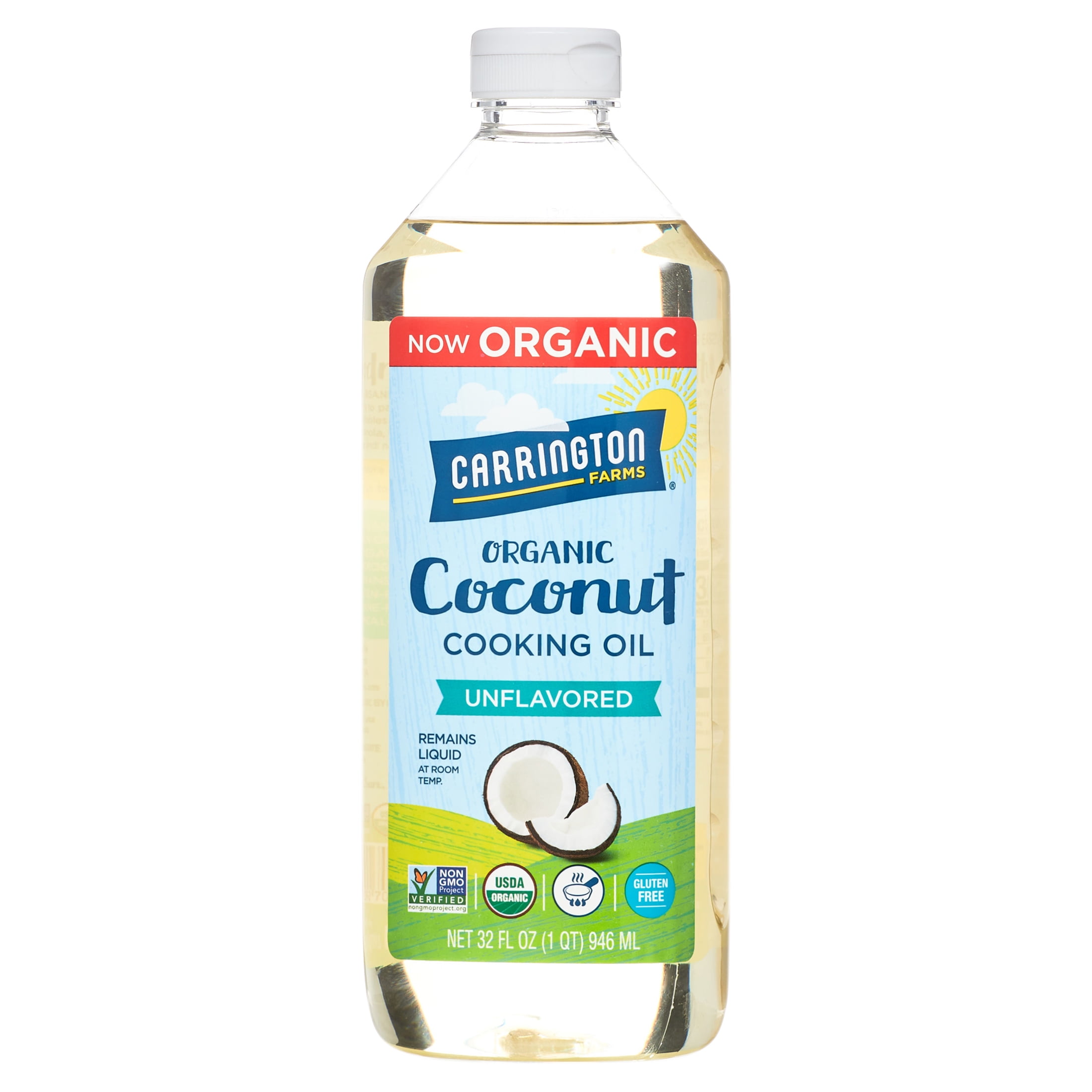 Carrington Farms Organic Coconut Cooking Oil, 32 fl oz