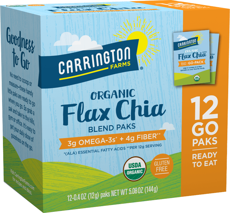 Carrington Farms Organic Flax Chia Paks, 12 Ct