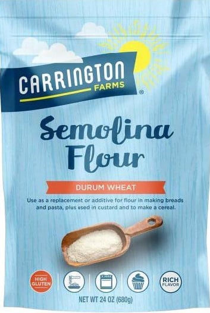Carrington Farms Semolina Flour Durum Wheat, 24oz