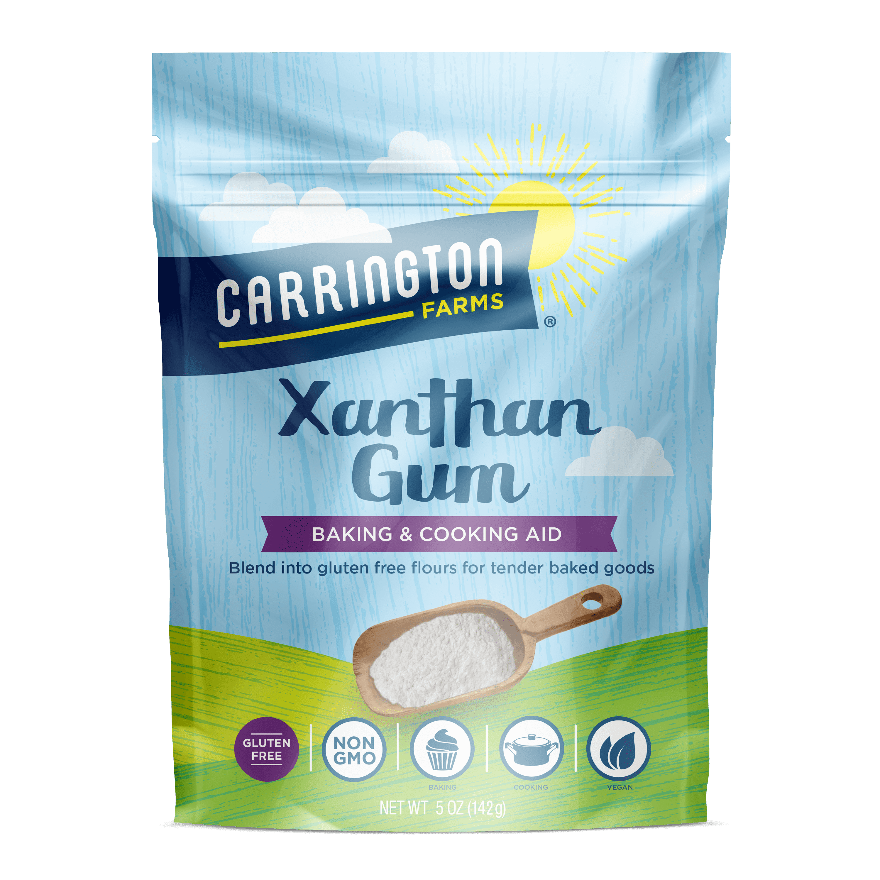 Carrington Farms Xanthan Gum 5 Oz All-Natural Cooking Thickener