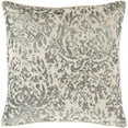 thumbnail image 1 of Carrisa CRI-002 18"H x 18"W Square Pillow Kit in Cream/Khaki/Metallic Silver, 1 of 2