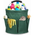 thumbnail image 1 of 17L Cleaning Cart with Handle, Cleaning Supply Organizer, Portable Cleaning Bucket Organizer for Towels, Green, 1 of 15