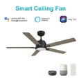 thumbnail image 1 of Carro Espear 56-inch Smart Ceiling Fan with Romote, Light Kit Included Black Finish, 1 of 7