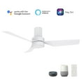 thumbnail image 1 of Carro Porter 44'' Smart Ceiling Fan with Remote, Light Kit Included, White Finish, 1 of 7