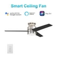 thumbnail image 1 of Raiden 52-inch Indoor Smart Ceiling Fan with LED Light Kit and Wall Control, Works with Alexa/Google Home/Siri, 1 of 7