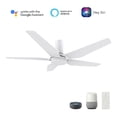 thumbnail image 1 of Carro Woodrow 52-inch Smart Ceiling Fan with Remote, Light Kit Included White, 1 of 7