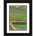 thumbnail image 1 of Carroccio, Lisa 14x18 Black Ornate Wood Framed with Double Matting Museum Art Print Titled - Landscape Abstract, 1 of 4