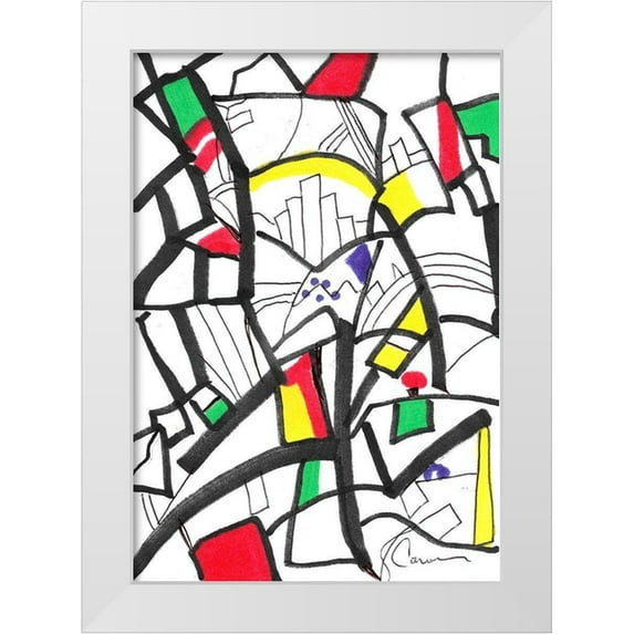 Carroccio, Lisa 14x18 White Modern Wood Framed Museum Art Print Titled - Urban Bliss
