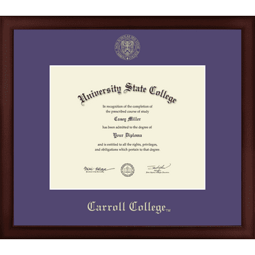Carroll College at Montana Diploma Frame, Document Size 10" x 8"