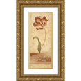 thumbnail image 1 of Carroll, Jane 12x24 Gold Ornate Wood Framed with Double Matting Museum Art Print Titled - Romantique II, 1 of 4