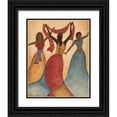 thumbnail image 1 of Carroll, Jane 26x32 Black Ornate Wood Framed with Double Matting Museum Art Print Titled - Rhythm and Dance I, 1 of 4