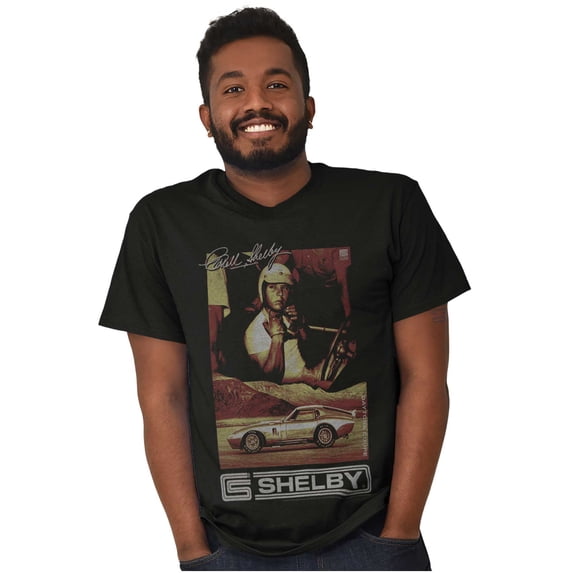 Carroll Shelby Daytona Racecar Driver Men's Graphic T Shirt Tees Brisco Brands S