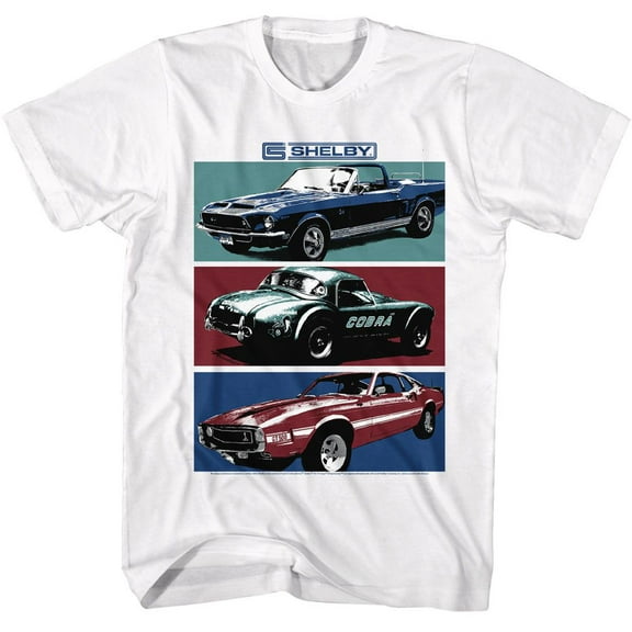 Carroll Shelby Motors Cars White Adult T-Shirt Xl