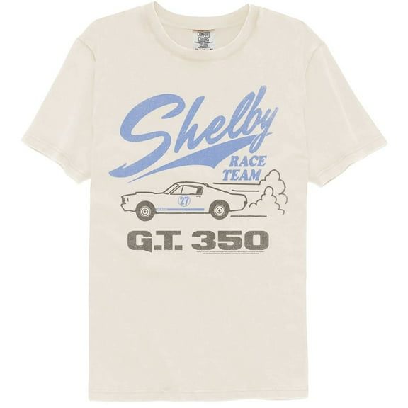 Carroll Shelby Motors Race Team IVory Adult Comfort Color T-Shirt Xl