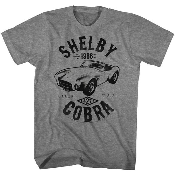Carroll Shelby Motors Shelby Helby Cobra Graphite Heather Adult T-Shirt