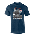 thumbnail image 1 of Carroll Shelby Racing Legend Racing And Vintage Mustang Car Enthusiast Short Sleeve Adult Graphic T-Shirt-Heather Navy-medium, 1 of 1
