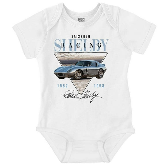 Carroll Shelby Racing Muscle Car Romper Boys or Girls Infant Baby Brisco Brands NB