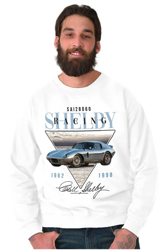 Carroll Shelby Racing Muscle Car Sweatshirt for Men or Women Brisco Brands S