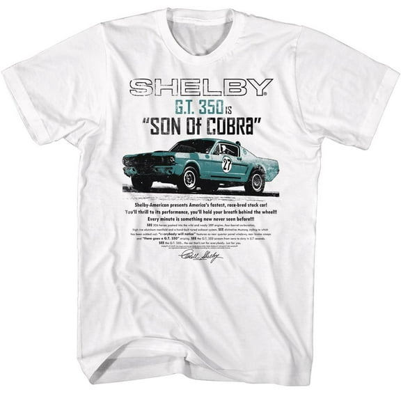 Carroll Shelby Son of Cobra White T-Shirt
