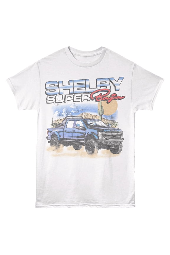 Shelby F-250 Super Baja Desert Men's T Shirt (White, Adult2XL)