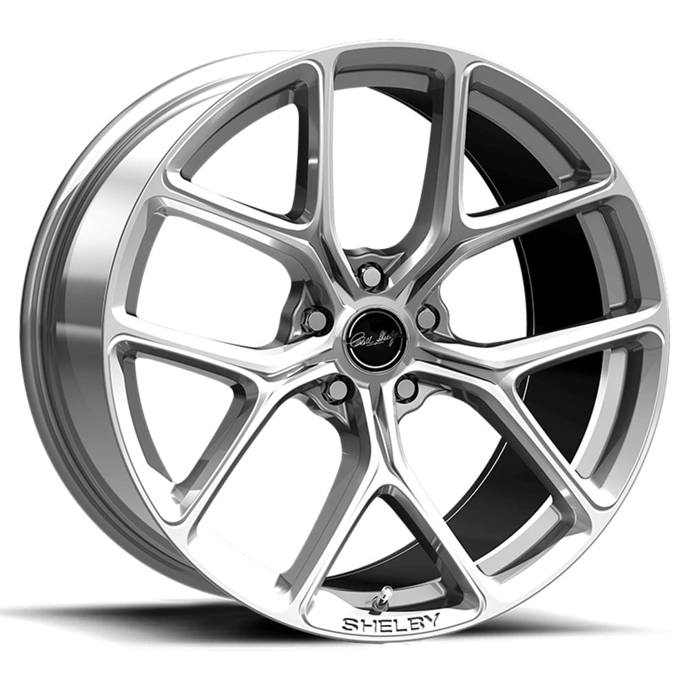 Carroll Shelby Wheels CS3 - 20 x 11 in. - 50mm Offset - Chrome Powder Fits select: 2005-2020 FORD MUSTANG, 2021 FORD MUSTANG GT