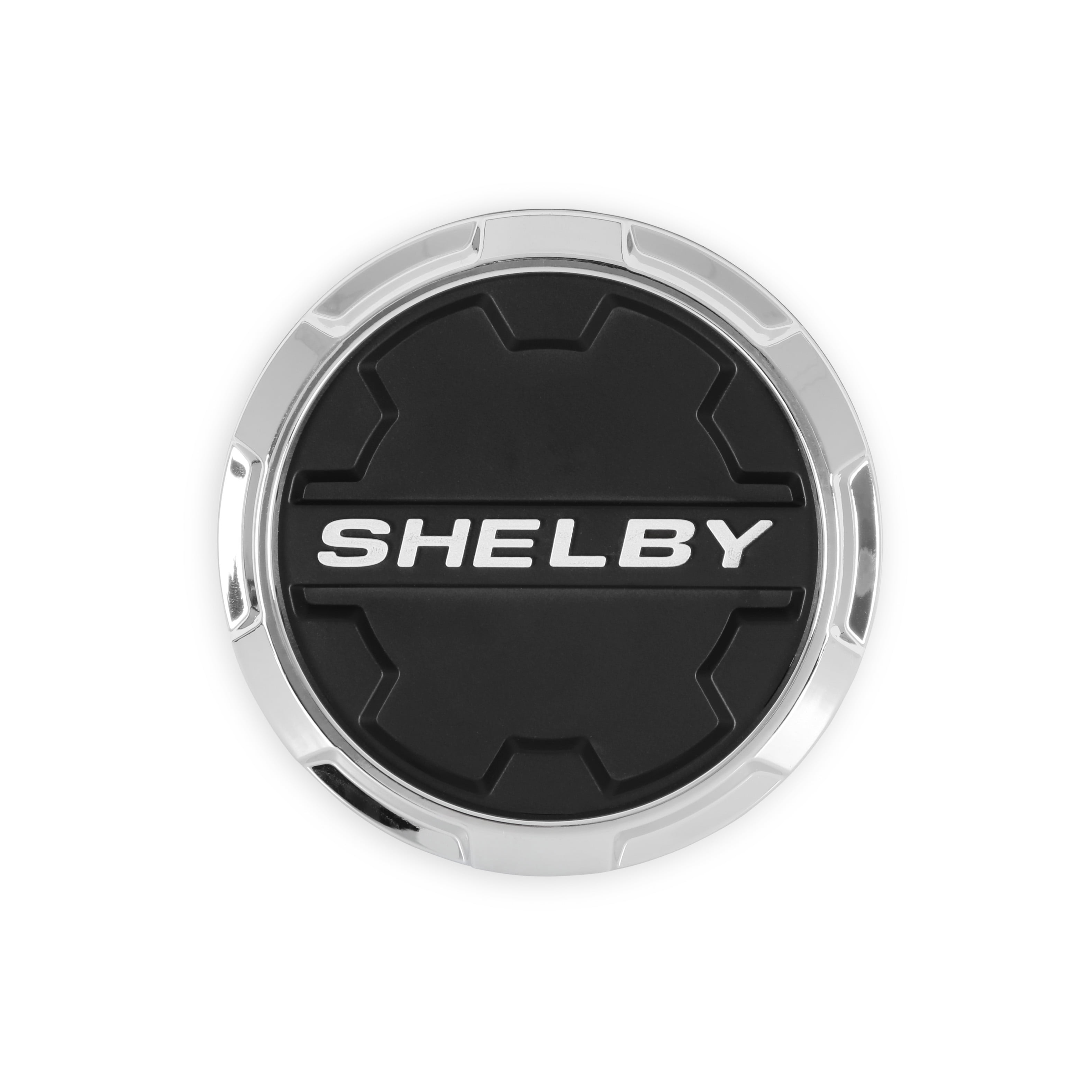 Carroll Shelby Wheels CS45-CAP Replacement Wheel Center Cap for CS45 Wheels, Chrome/Black